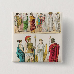 Griechisches Kleid, von 'Trachten der Voelker, Button
