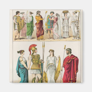 Griechisches Kleid, von 'Trachten der Voelker, Magnet