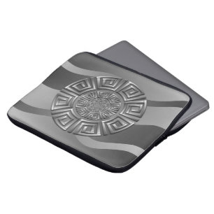 Griechisches Kreis-Motiv Laptopschutzhülle