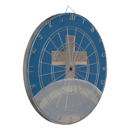 Griechisches Kreuz Dartscheibe (Vorderseite Links)