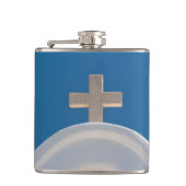 Griechisches Kreuz Flachmann (Vorderseite)