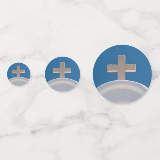 Griechisches Kreuz Konfetti (Vorderseiten)