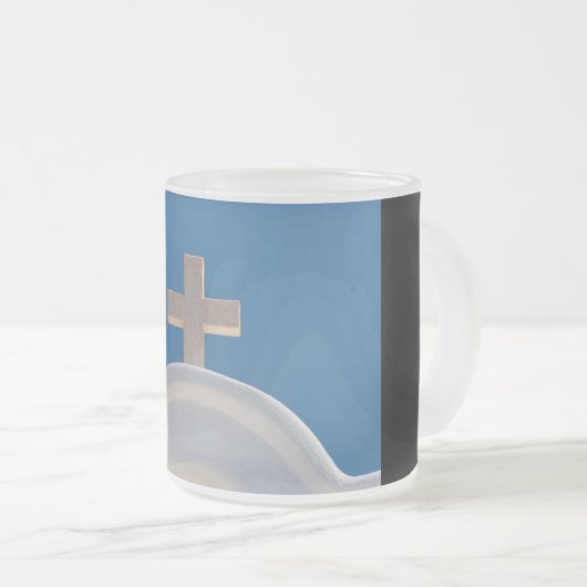 Griechisches Kreuz Mattglastasse (VorderseiteRechts)
