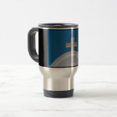 Griechisches Kreuz Reisebecher (Vorderseite Links)