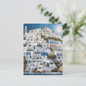 Griechisches Küstendorf Griechenland Seehäuser Postkarte (Stehend Vorderseite)