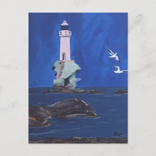 Griechisches Leuchtturm Postkarte (Vorderseite)