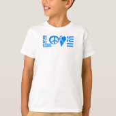 Griechisches Liebe-Friedensflaggen-Jugend-Shirt T-Shirt (Vorderseite)