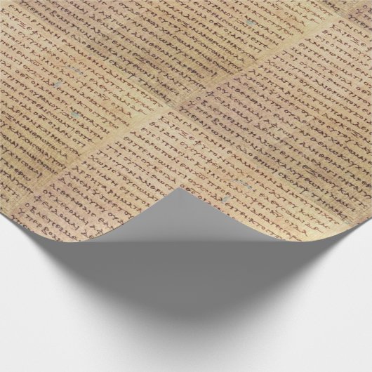Griechisches Manuskript Geschenkpapier (Ecke)