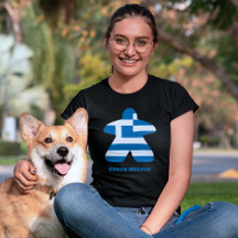 Griechisches Meeple-Shirt