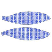 Griechisches Mittelmeer Arabeske Muster Blau Basketball (Panele)