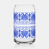 Griechisches Mittelmeer Arabeske Muster Blau Dosenglas (Rechts)