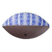 Griechisches Mittelmeer Arabeske Muster Blau Football (Gedreht 270)