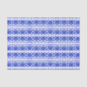 Griechisches Mittelmeer Arabeske Muster Blau Seidenpapier (Vorderseite)