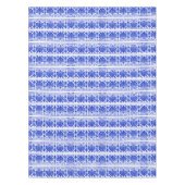 Griechisches Mittelmeer Arabeske Muster Blau Tischdecke (Vorderseite)