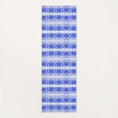 Griechisches Mittelmeer Arabeske Muster Blau Yogamatte (Vorderseite)