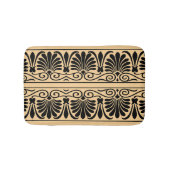 Griechisches Mittelmeer Arabeske Muster Brown Badematte (Vorderseite)