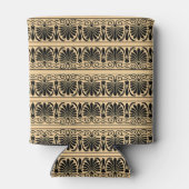 Griechisches Mittelmeer Arabeske Muster Brown Dosenkühler (Rückseite)