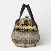 Griechisches Mittelmeer Arabeske Muster Brown Duffle Bag (Rechts)
