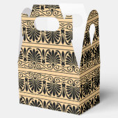 Griechisches Mittelmeer Arabeske Muster Brown Geschenkschachtel (Geöffnet)