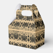 Griechisches Mittelmeer Arabeske Muster Brown Geschenkschachtel (Vorderseite)