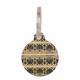 Griechisches Mittelmeer Arabeske Muster Brown Haustiermarke