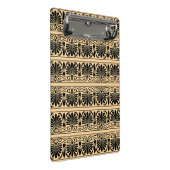 Griechisches Mittelmeer Arabeske Muster Brown Mini Klemmbrett (Schrägansicht)