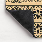 Griechisches Mittelmeer Arabeske Muster Brown Mousepad (Ecke)