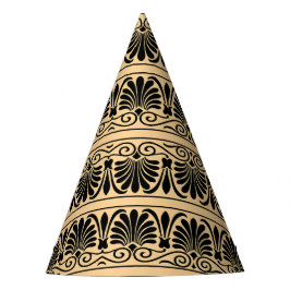 Griechisches Mittelmeer Arabeske Muster Brown Partyhütchen