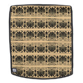 Griechisches Mittelmeer Arabeske Muster Brown Rucksack (Abnehmbare Front)