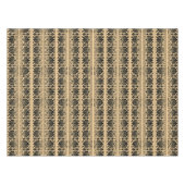 Griechisches Mittelmeer Arabeske Muster Brown Tischdecke (Vorderseite (Horizontal))