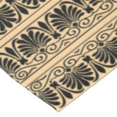 Griechisches Mittelmeer Arabeske Muster Brown Tischdecke (Schrägansicht)