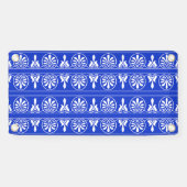 Griechisches Mittelmeer-Muster Blau Banner (Horizontal)