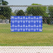 Griechisches Mittelmeer-Muster Blau Banner (Insitu)