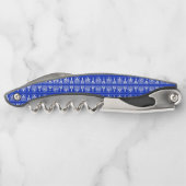 Griechisches Mittelmeer-Muster Blau Kellnermesser (Rückseite)