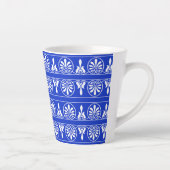 Griechisches Mittelmeer-Muster Blau Milchtasse (Rechts)