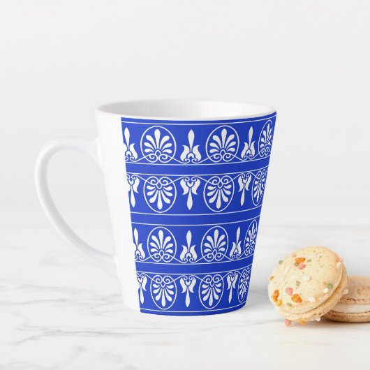 Griechisches Mittelmeer-Muster Blau Milchtasse (Beispiel)