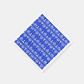 Griechisches Mittelmeer-Muster Blau Serviette (Ecke)