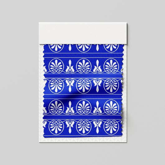 Griechisches Mittelmeer-Muster Blau Stoff