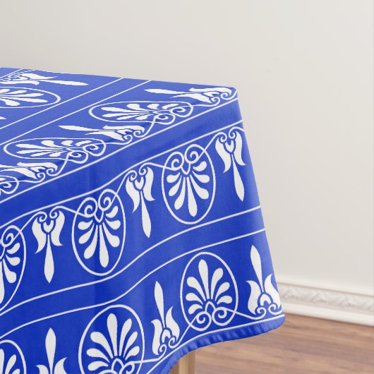 Griechisches Mittelmeer-Muster Blau Tischdecke (Beispiel)