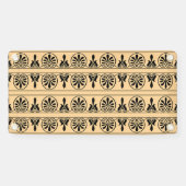 Griechisches Mittelmeer-Muster Brown Banner (Horizontal)