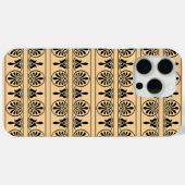 Griechisches Mittelmeer-Muster Brown Case-Mate iPhone Hülle (Rückseite (Horizontal))