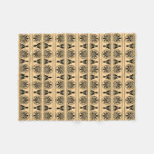 Griechisches Mittelmeer-Muster Brown Fleecedecke (Vorderseite (Horizontal))