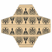 Griechisches Mittelmeer-Muster Brown Fußball (Flach)