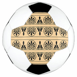 Griechisches Mittelmeer-Muster Brown Fußball