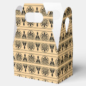 Griechisches Mittelmeer-Muster Brown Geschenkschachtel (Geöffnet)