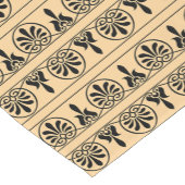 Griechisches Mittelmeer-Muster Brown Kurzer Tischläufer (Ecke)