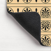 Griechisches Mittelmeer-Muster Brown Mousepad (Ecke)