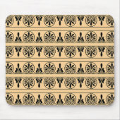 Griechisches Mittelmeer-Muster Brown Mousepad (Vorne)