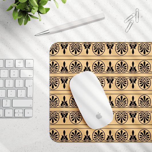 Griechisches Mittelmeer-Muster Brown Mousepad