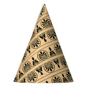 Griechisches Mittelmeer-Muster Brown Partyhütchen (Links)